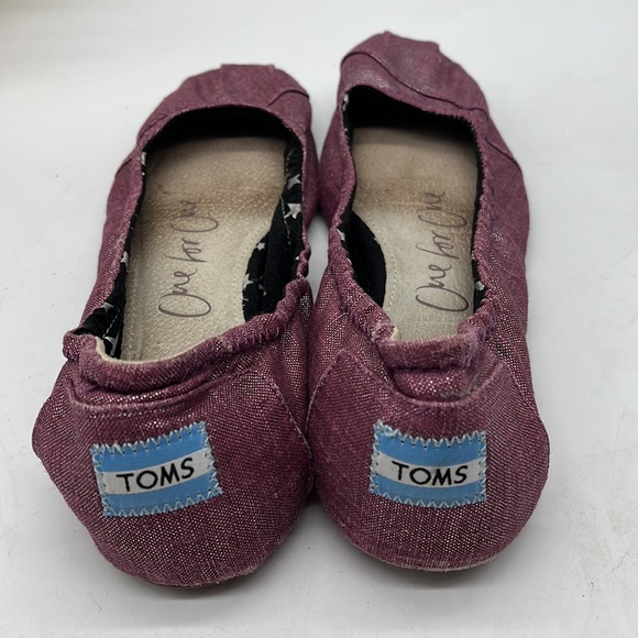 Toms purple Ballet Flat Size 8. BFL3160 - Picture 4 of 8